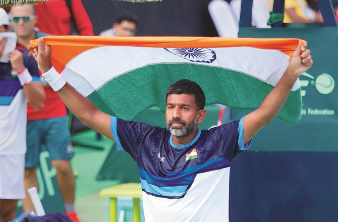 India`s doubles star Rohan Bopanna played his last Davis Cup match. Photo: PTI